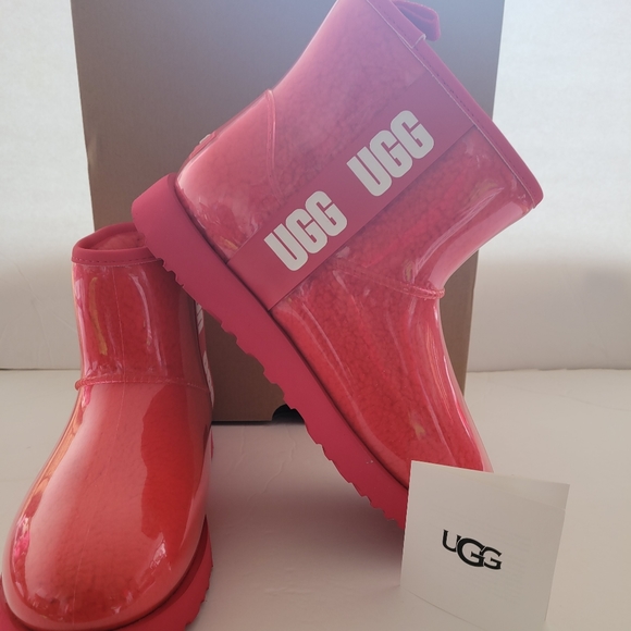 UGG Hibiscus Pink hspk Classic Clear Mini - Picture 3 of 6